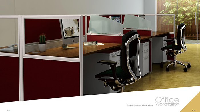 屏風卡位辦公桌